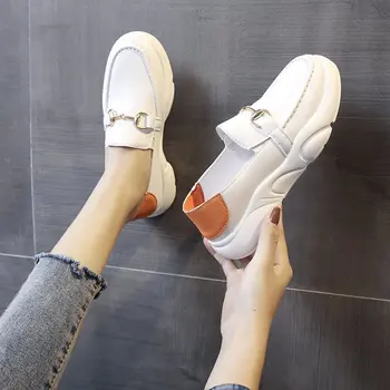 Обувь Женская 2022 Летние Высококачественные Белые кроссовки Женская Повседневная обувь для бега Женская обувь на плоской подошве с одной педалью
