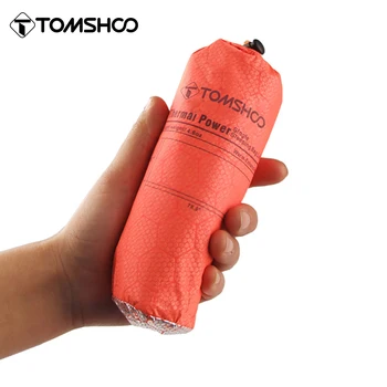 Tomshoo, портативный согревающий одноместный спальный мешок, Светоотражающий замок, температурный режим, кемпинг, путешествия, пешие прогулки, спальный мешок для чрезвычайных ситуаций
