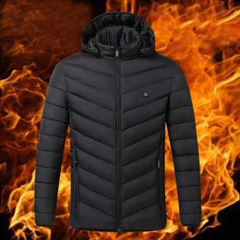 Теплые куртки с подогревом для мужчин и женщин Зимнее пальто с электрическим подогревом, которое можно стирать с 2 зонами нагрева и 3 уровнями нагрева для холодной погоды