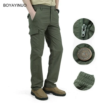 Походные брюки Мужские Походные непромокаемые брюки Быстросохнущие брюки Мужские Летние брюки для альпинизма Повседневные армейские военные брюки