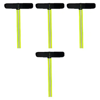 4x Ремешок для перчаток, Поводок, Светоотражающие Подвесные Эластичные ремешки на запястьях для езды на велосипеде, лыжах, Пожаротушения