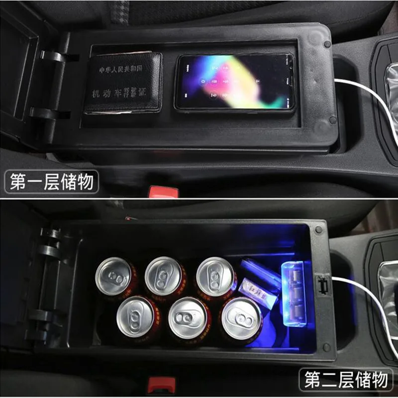 Для Mitsubishi Xpander Коробка для подлокотников Для Nissan Livina автомобильный подлокотник, центральная консоль, коробка для хранения внутри с USB, автомобильные аксессуары