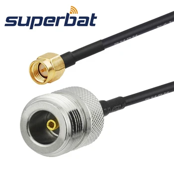 Superbat N Прямая антенна от женского пола до SMA Прямой мужской антенно-фидерный кабель в сборе с косичкой RG174 10 см