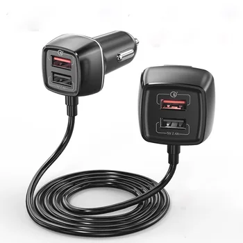 Автомобильное зарядное устройство 4 USB QC 3.0 Быстрая зарядка телефона 3.0, автомобильный адаптер для быстрого зарядного устройства, автомобильное портативное зарядное устройство для смартфона