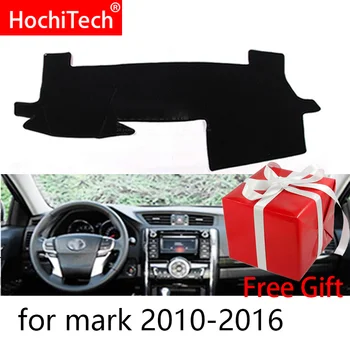 Для Toyota Mark x 2010-2016 Чехлы для приборной панели автомобиля с правосторонним и левосторонним управлением, коврик для затенения, подушка, ковры, аксессуары
