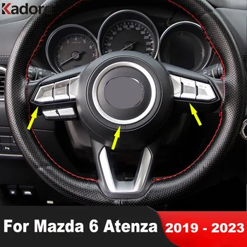 Накладка Панели Рулевого Колеса Автомобиля Mazda 6 Mazda6 Atenza 2019 2020 2021 2022 2023 Матовая Отделка Аксессуары Для Интерьера