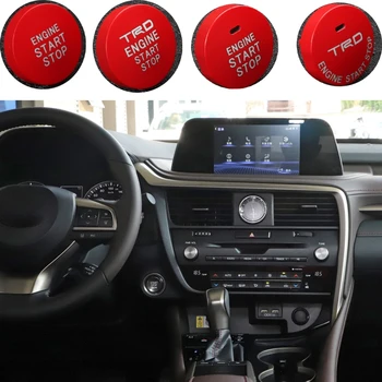 1 шт. ABS Красная крышка переключателя запуска и остановки двигателя автомобиля, Новая Кнопка зажигания для Lexus RX NX UX CT ES, Автомобильные Аксессуары для интерьера