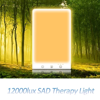 Светодиодная лампа для грустной терапии 12000 Люкс с подсветкой настроения 3200 К 5500 К с таймингом дневного света 3 режима 5 В, имитирующие естественное лечение Сезонного аффективного расстройства