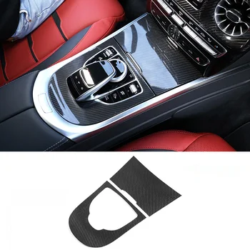 Наклейка С Отделкой Центральной Консоли Автомобиля Из Настоящего Углеродного Волокна Для Mercedes Benz G Class W463 2019 2020 2021 2022