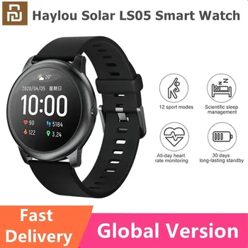 Глобальная версия Смарт-часов Haylou Solar LS05 Sport Fitness Heart Rate Sleep Monitor IP68 Водонепроницаемый для iOS Android