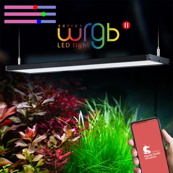 Chihiros WRGB II 2 светодиодных светильника Обновление освещения RGB Полный спектр Bluetooth Управление приложением Водные растения Лампа Аквариум для рыб