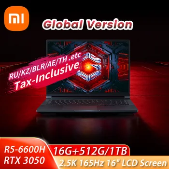 Игровой Ноутбук Xiaomi Redmi G Pro 2022 AMD Ryzen 5 6600H RTX 3050 GPU 16 ГБ оперативной ПАМЯТИ 512 ГБ/1 ТБ SSD 2,5 K 165 Гц Игровой Ноутбук