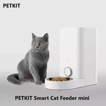 PETKIT Smart Cat Feeder мини-версия Автоматической Чаши Для Кормления Домашних Кошек Never Sticked Feeder Cibo Gatto Дозатор Свежего Корма Для Домашних Животных