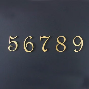 Бренд Nordic Brass Door, вывеска с номером гостиничного номера, ретро декоративный номер, латунные буквы с цементной инкрустацией, номер дома