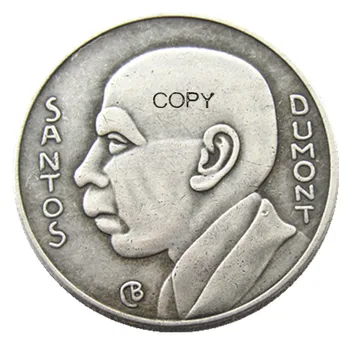 Бразилия 5000 реалов, монета с серебряным покрытием 1937 года, новая / старая цветная копия монеты