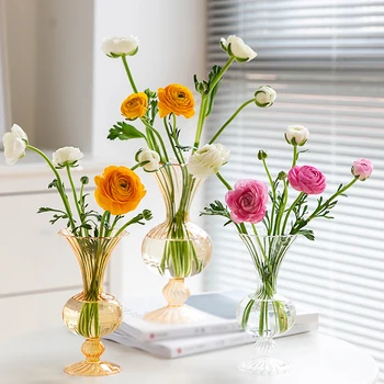 Ваза для цветов для украшения стола Декоративная ваза для гостиной Украшения стола из роз Цветочная настольная ваза Nordic