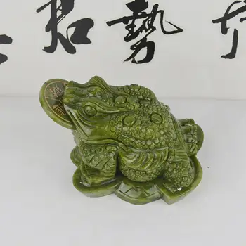 Орнамент Фэн-шуй Китайская жаба Fortune Small для оформления рабочего стола магазина, офиса