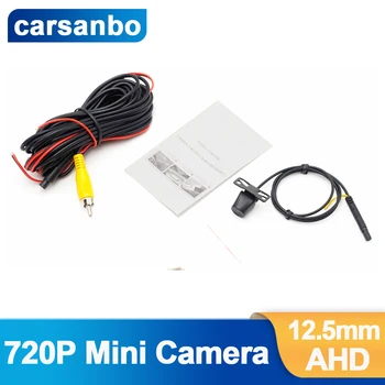 Carsanbo Car Super Mini 12 мм Спереди и сзади Камера ночного видения Камера заднего вида Водонепроницаемая автомобильная камера AHD с двойной подвеской