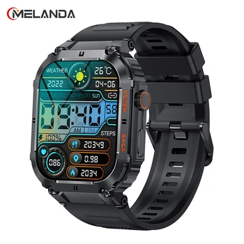 MELANDA 2023 Новые Смарт-Часы с Bluetooth-Вызовом Мужские Спортивные Фитнес-Трекеры Smartwatch для Android IOS Калькулятор 400 мАч 1,96 дюйма