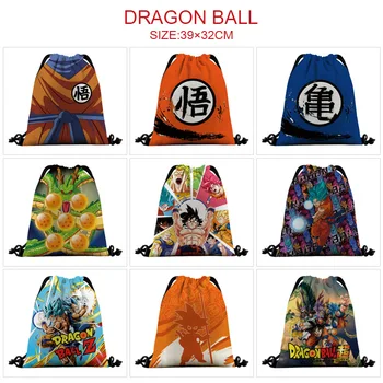 Полноцветный карман на шнурке вокруг Dragon Ball Monkey King из мультфильма Аниме Beam Mouth Рюкзак Сумка для хранения рюкзака на шнурке
