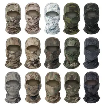 Тактическая балаклава, военная полнолицевая маска, защитный чехол, армейская шляпа для велоспорта, охотничья шляпа для страйкбола, камуфляжный шарф-балаклава