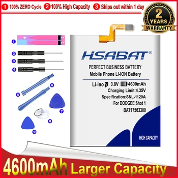 Аккумулятор HSABAT 0 Cycle 4600mAh BAT17563300 для Doogee Shoot 1 Высококачественный аккумулятор для замены мобильного телефона