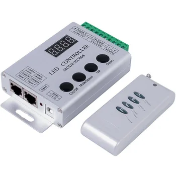 HC008 4 клавиши постоянного тока 5 В 12 В 24 В программируемый RGB светодиодный пиксельный контроллер 133 режима эффектов диммер для светодиодной ленты WS2812 WS2811 2801