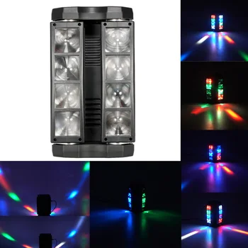 DMX512 Лампа с эффектом диско-ди-джея для вечеринки, Праздничная Рождественская Музыка, Активированный звук, вспышка, эффект освещения сцены, луч света сцены