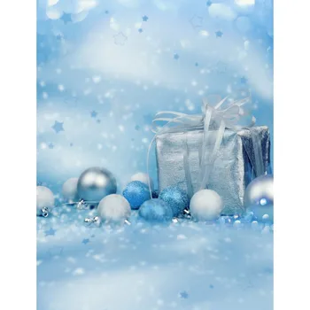 Рождественские фоны для фотосъемки, светло-голубые пастельные 3D-фоны в стиле боке для фотостудии, фотофон для новорожденных детей