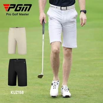 Мужские шорты для гольфа PGM, летние дышащие эластичные спортивные брюки, одежда для гольфа для мужчин KUZ158