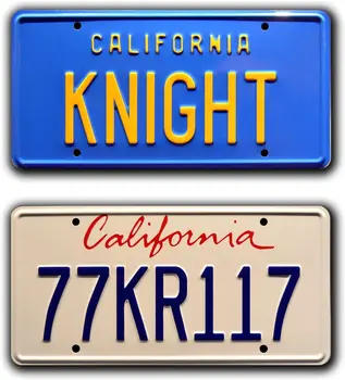 Номерной знак Knight Rider Металлические номерные знаки -Рамки для номерных знаков Декор автомобиля Номерной знак