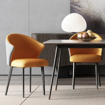 Современные кожаные обеденные стулья, современные роскошные комплекты для спальни и столовой, эргономичные шезлонги в скандинавском стиле, мебель для кухни Salle Manger
