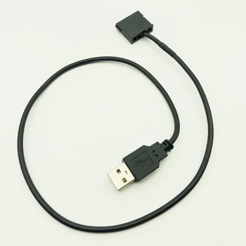 Кабель питания SATA-USB Адаптер USB 5V Штекер-15Pin SATA Женский Порт Источник Питания Для 2,5-дюймового Ноутбука SATA HDD 22AWG Черный 50 см