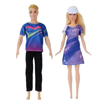 Любительница моды, спортивная одежда, детские игрушки, Миниатюрная кукла Кен, аксессуары, платья для Барби, подарок для девочки 
