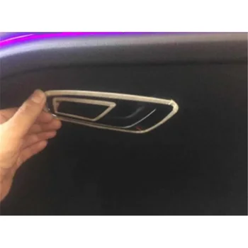 2 шт./лот, Декоративная крышка переключателя Перчаточного ящика со стороны пассажира из нержавеющей стали для 2021 Skoda Octavia PRO Автомобильные аксессуары
