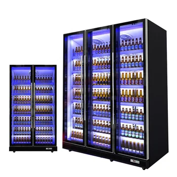 Коммерческое холодильное оборудование для бара, вытяжной холодильник, Вертикальный холодильник для напитков, холодильник для холодных напитков, Стеклянная дверца Переносной