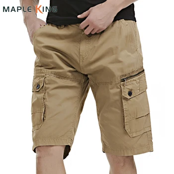 Военные Мужские короткие брюки-карго, Летние хлопковые шорты-бермуды Masculina с несколькими карманами, Охота, Рыбалка, Тактическая Мужская верхняя одежда