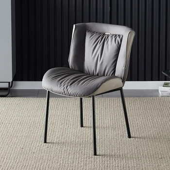 Уникальные современные обеденные стулья, Роскошные стулья с красивой обивкой для гостиной, Эргономичная черная мебель для дома Sillas De Comedor
