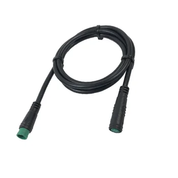 Удлинительный кабель для электровелосипеда 5Pin от мужчины к женщине Зеленый разъем для электрического велосипеда Удлинительный кабель для дисплея Bafang Водонепроницаемый 80 см