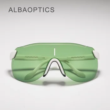Мужские поляризованные очки Albaoptics TR90, Велосипедные Солнцезащитные очки UV400, женские защитные очки, велосипедные Фирменные негабаритные наружные защитные очки