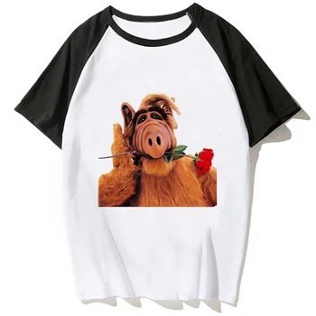 Мужские футболки Alf top с аниме Y2K, японская одежда с аниме для мальчиков