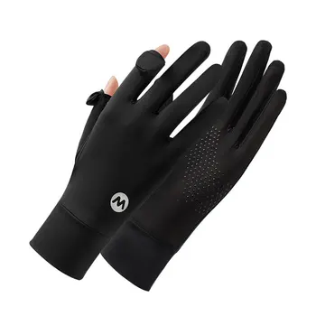 Новые летние женские солнцезащитные перчатки с защитой от ультрафиолета, крутые женские перчатки для езды на велосипеде, вождения на открытом воздухе, противоскользящие перчатки для прикосновения пальцами