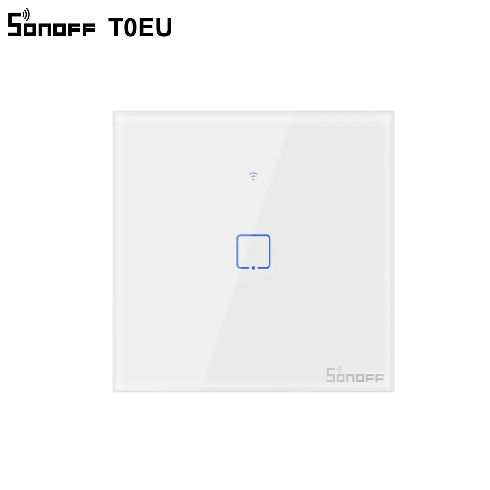 Itead SONOFF Outlets Touch EU Wifi Switch Умный Настенный Сенсорный Выключатель Света 1 Банда Touch / WiFi / APP Remote Умный Дом Работает с Alexa