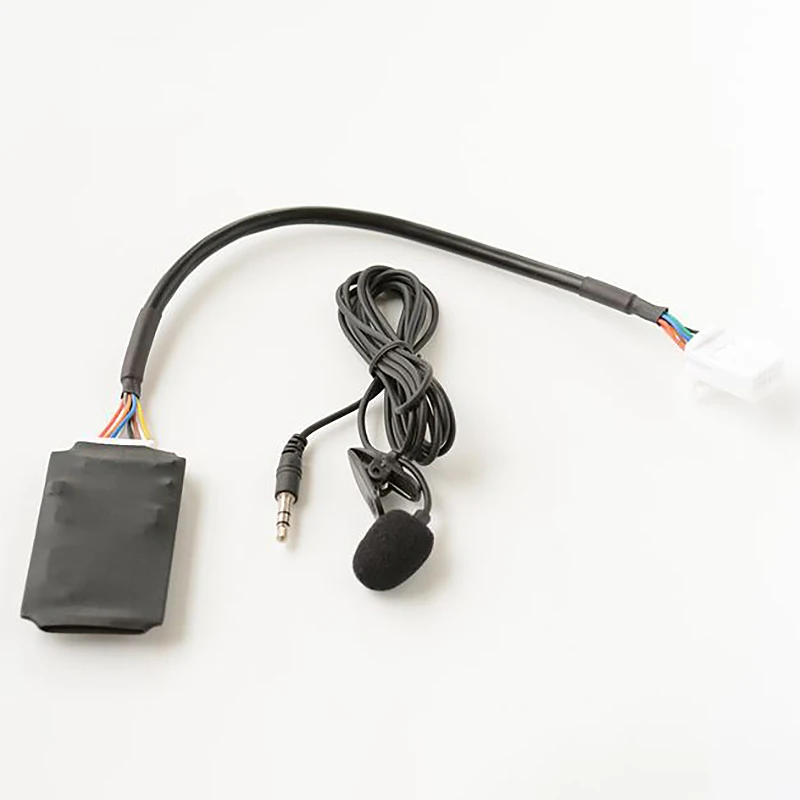 Жгут проводов Bluetooth-гарнитуры с микрофоном и адаптером AUX для автомобильной электроники и аксессуаров Toyota RAV4-12V