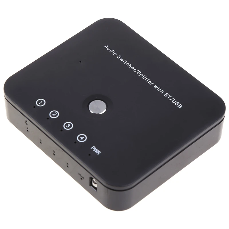 Hi-FI-Беспроводной Bluetooth-совместимый Приемник-передатчик 5,0 3 in1 Стерео-Переключатель Aux 4 порта 3,5 мм-Музыкальный адаптер RCA