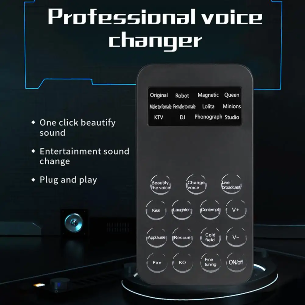 Пластиковое Полезное Универсальное устройство для смены звука, адаптер, Мини-Голосовой модулятор, Реалистичный для записи